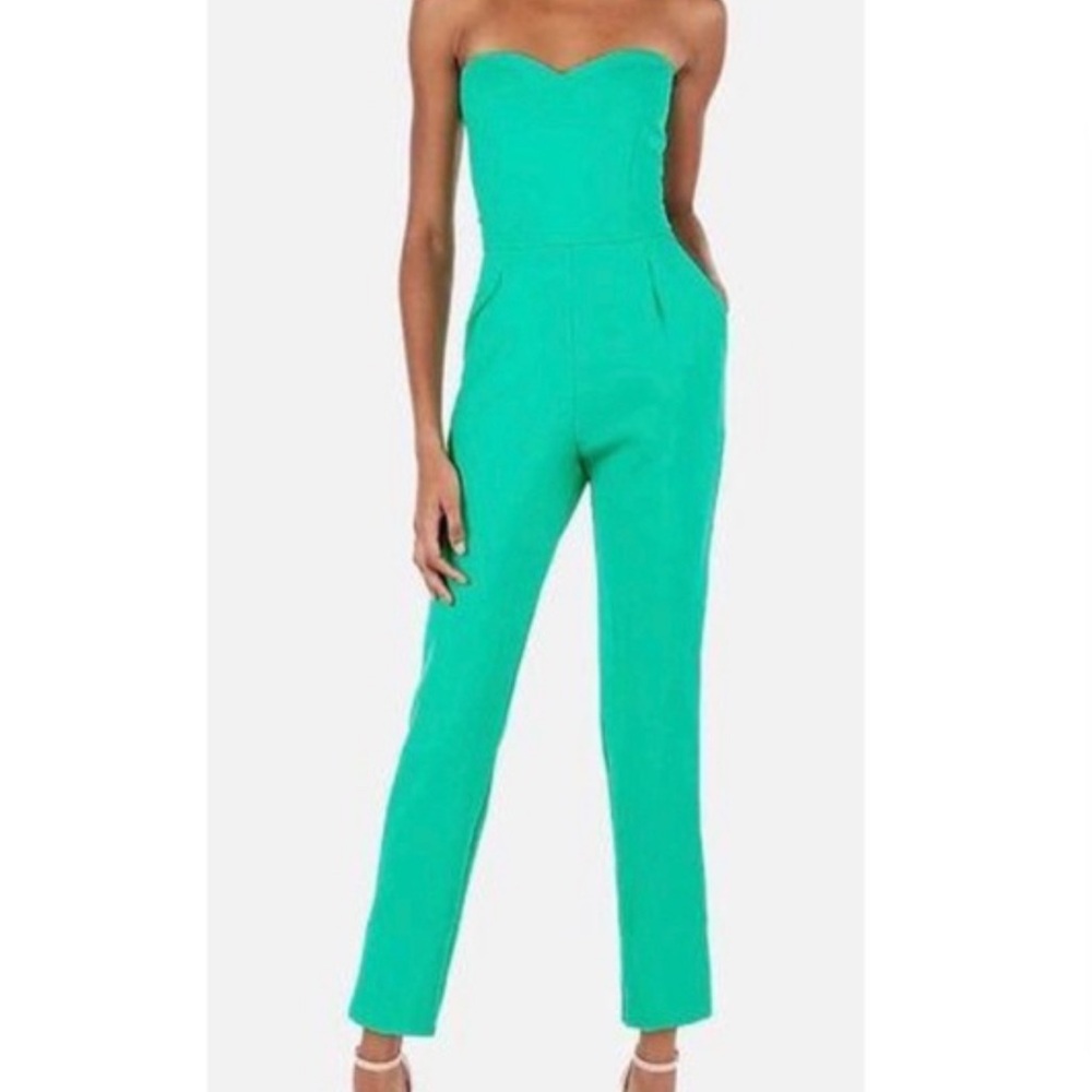 Express teal jumpsuit